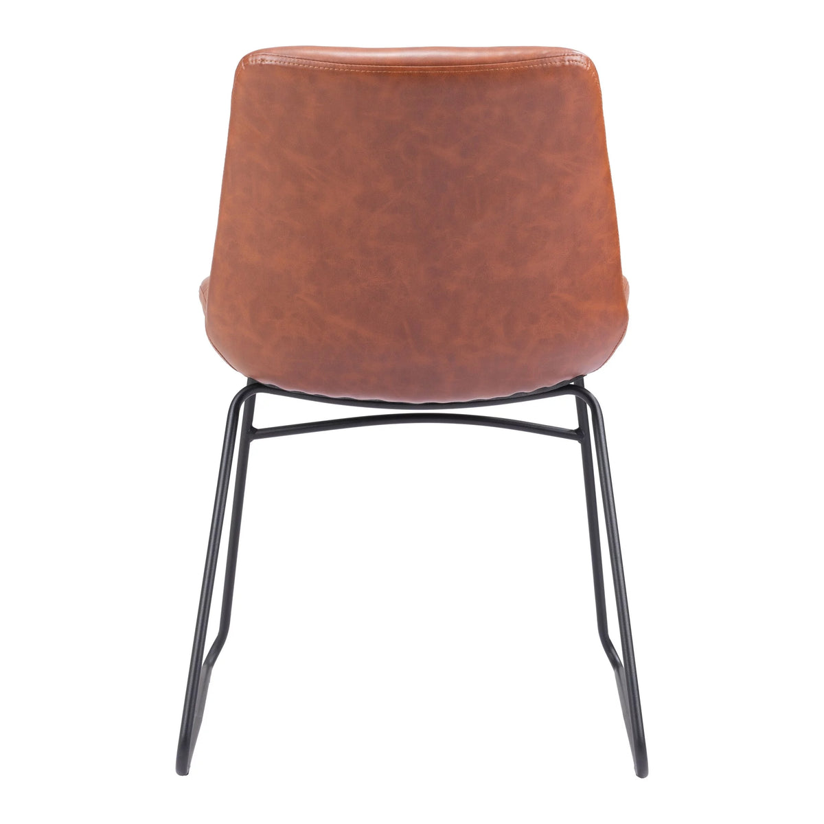 Dining Chair Set of 2 Vintage Brown E52706