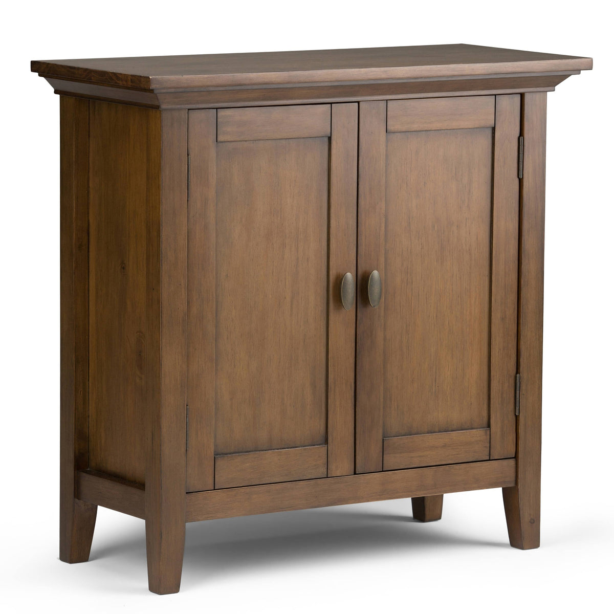 Solid Wood Low Storage Cabinet Light Golden Brown Z17478