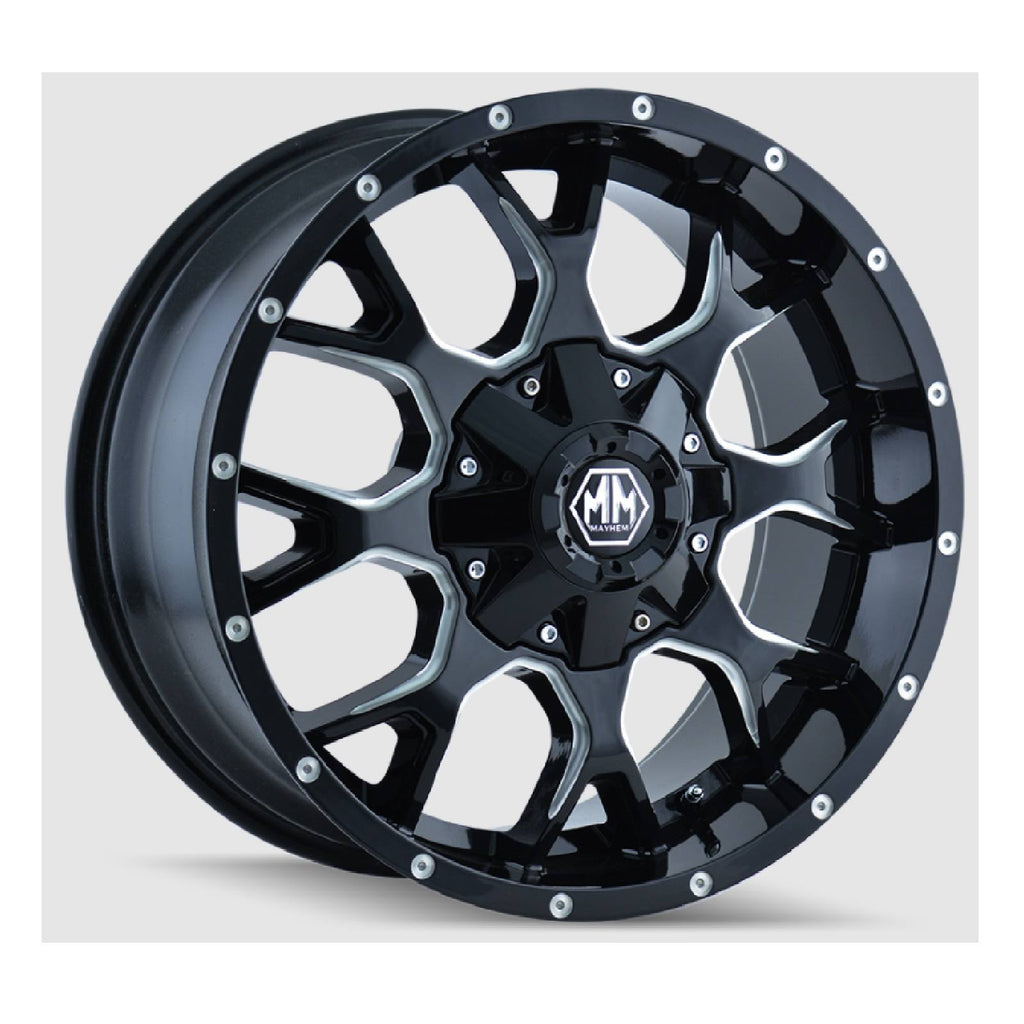 Black/Milled Wheel Rim 20x10 8x180 -25mm N593