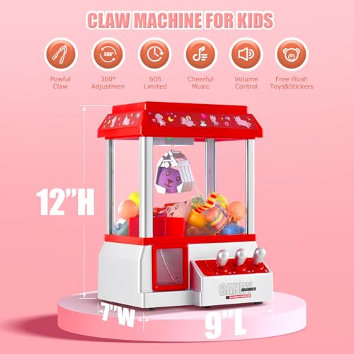 Mini Claw Machine Candy Grabber Prize Dispenser Arcade Game Machine I654286