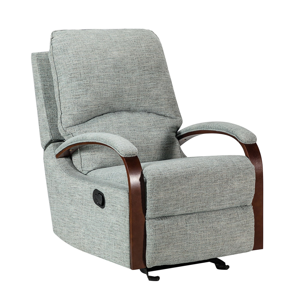 Sage Upholstered Rocking Recliner Chair with Metal Base S319