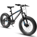 20 inch Black Kids Bike with Disc Brakes 7 Speed X504