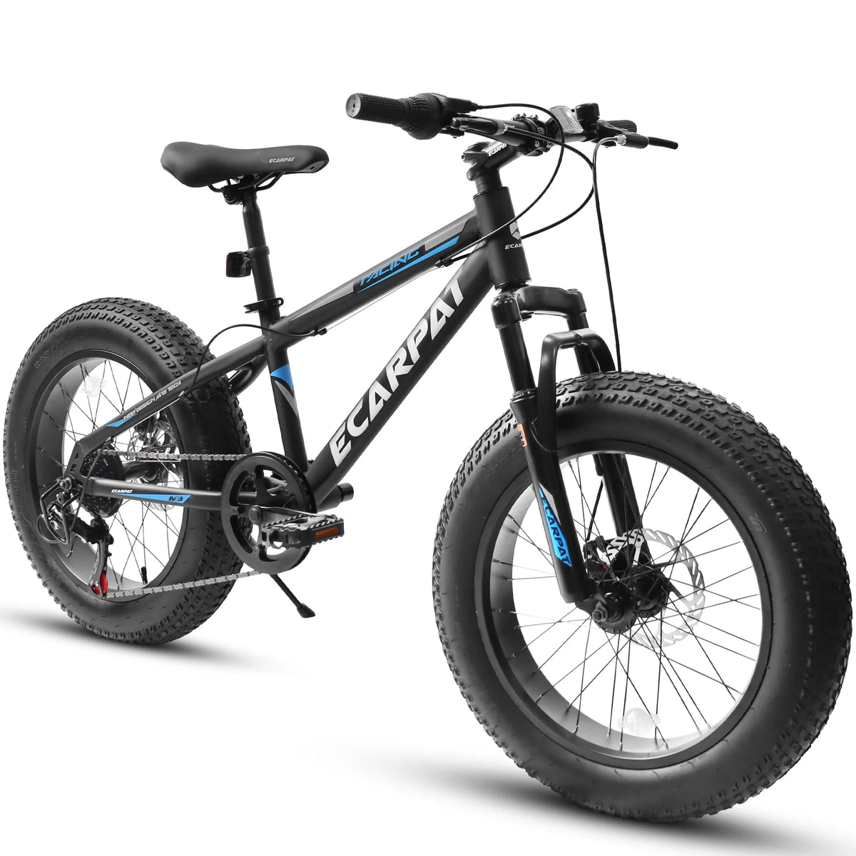 20 inch Black Kids Bike with Disc Brakes 7 Speed X504