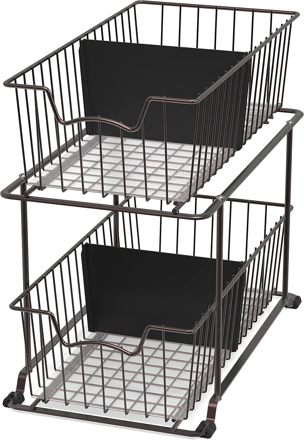 2 Tier Wire Basket Drawer Organizer X185