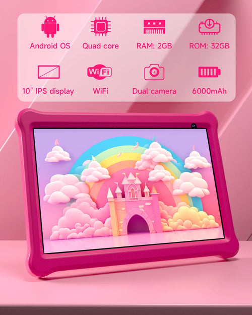 10 inch Android 12 Kids Tablet 32GB with Shockproof Case J35056