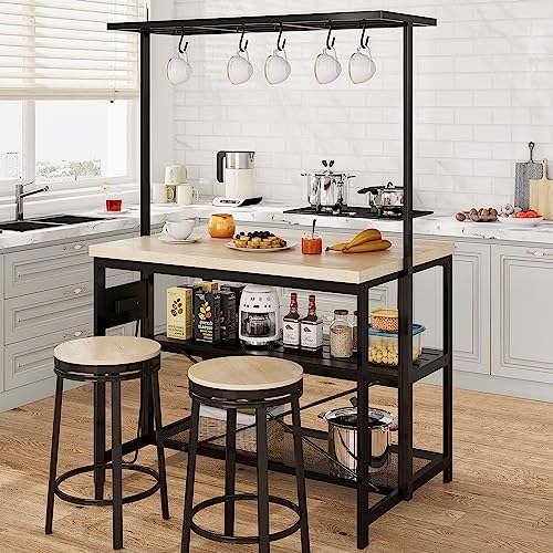 3 Tier Microwave Stand Oven Shelf with Power Outlet Q139354