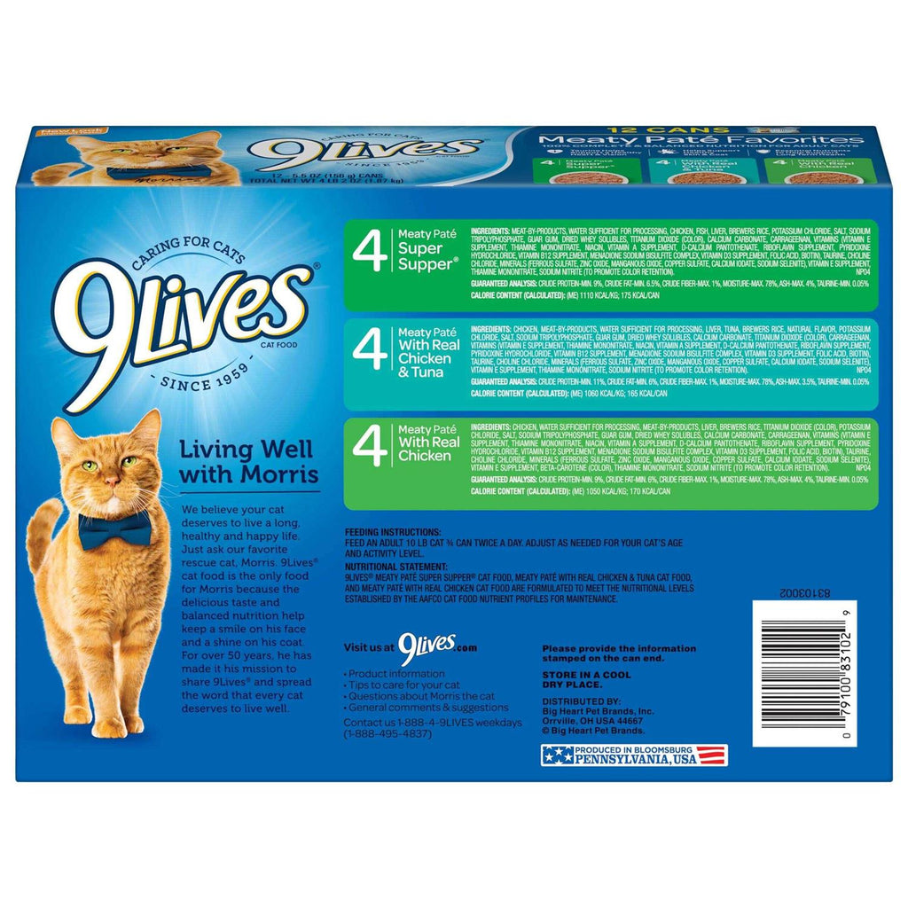 9Lives Favorites Wet Cat Food Variety Pack R2732