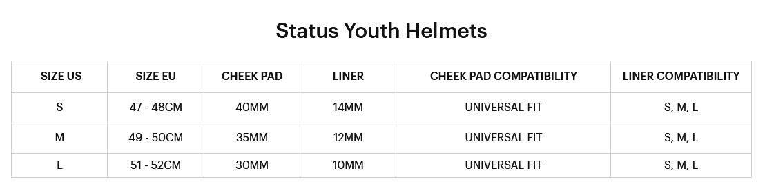 100% Status Helmet Carby Charcoal L C9811