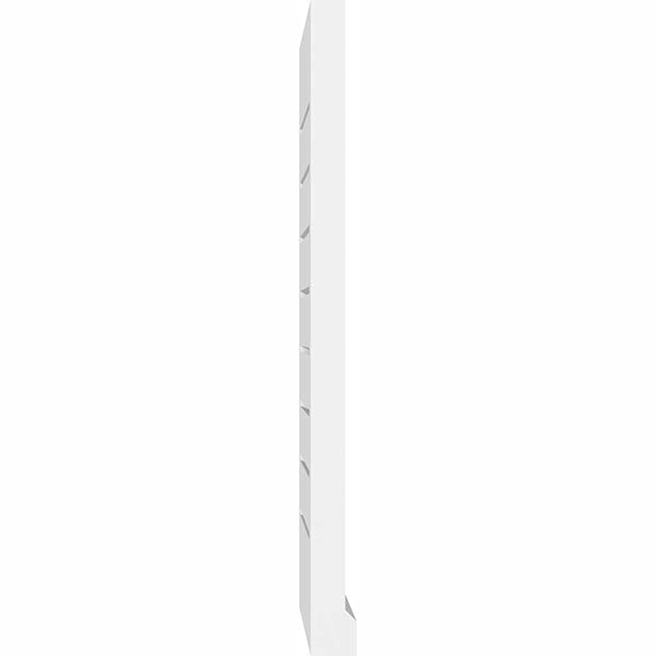 PVC Vertical Surface Mount Gable Vent with Brickmould N15690
