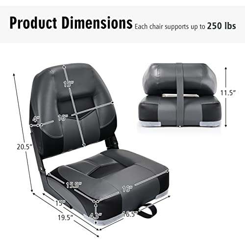 Folding High Back Boat Seats with Stainless Steel Screw P146