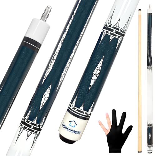 58 inch Pool Cue Stick with 13mm Fiber Leather tip 20oz J831994