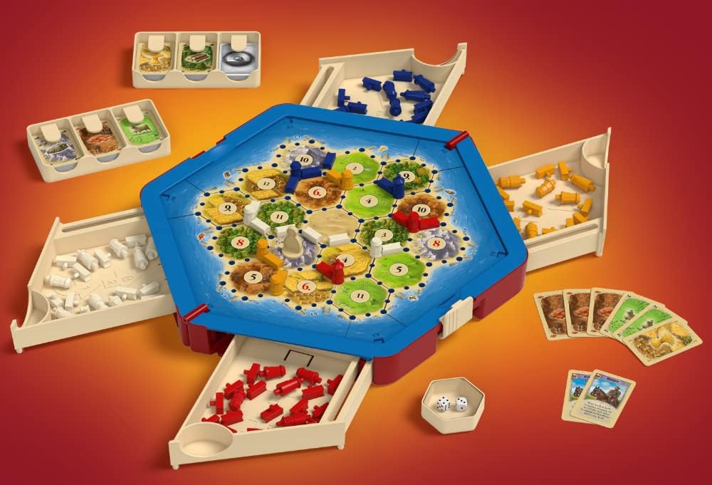 CATAN Board Game Traveler Edition, 3 to 4 players, 60 minutes, Pack of 2 D65199