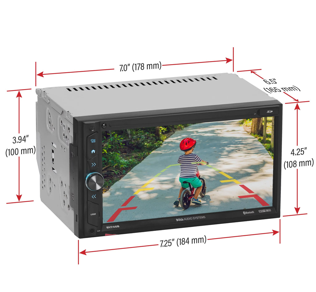 6.95 inch Double Din Touchscreen Bluetooth Car Stereo System N9490