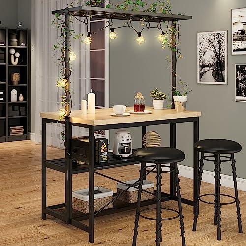 3 Tier Microwave Stand Oven Shelf with Power Outlet Q139354