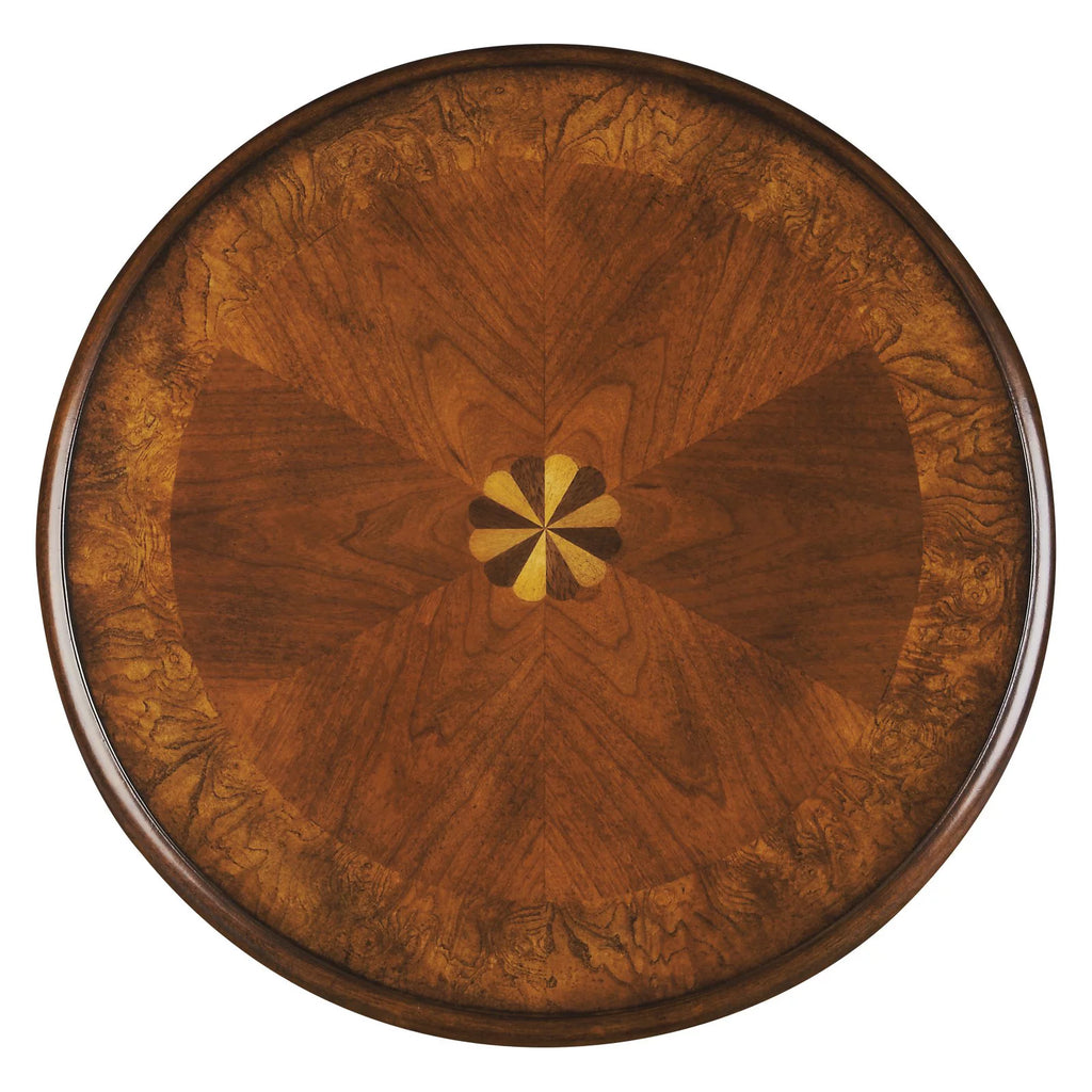Olive Ash Burl Accent Table F6896