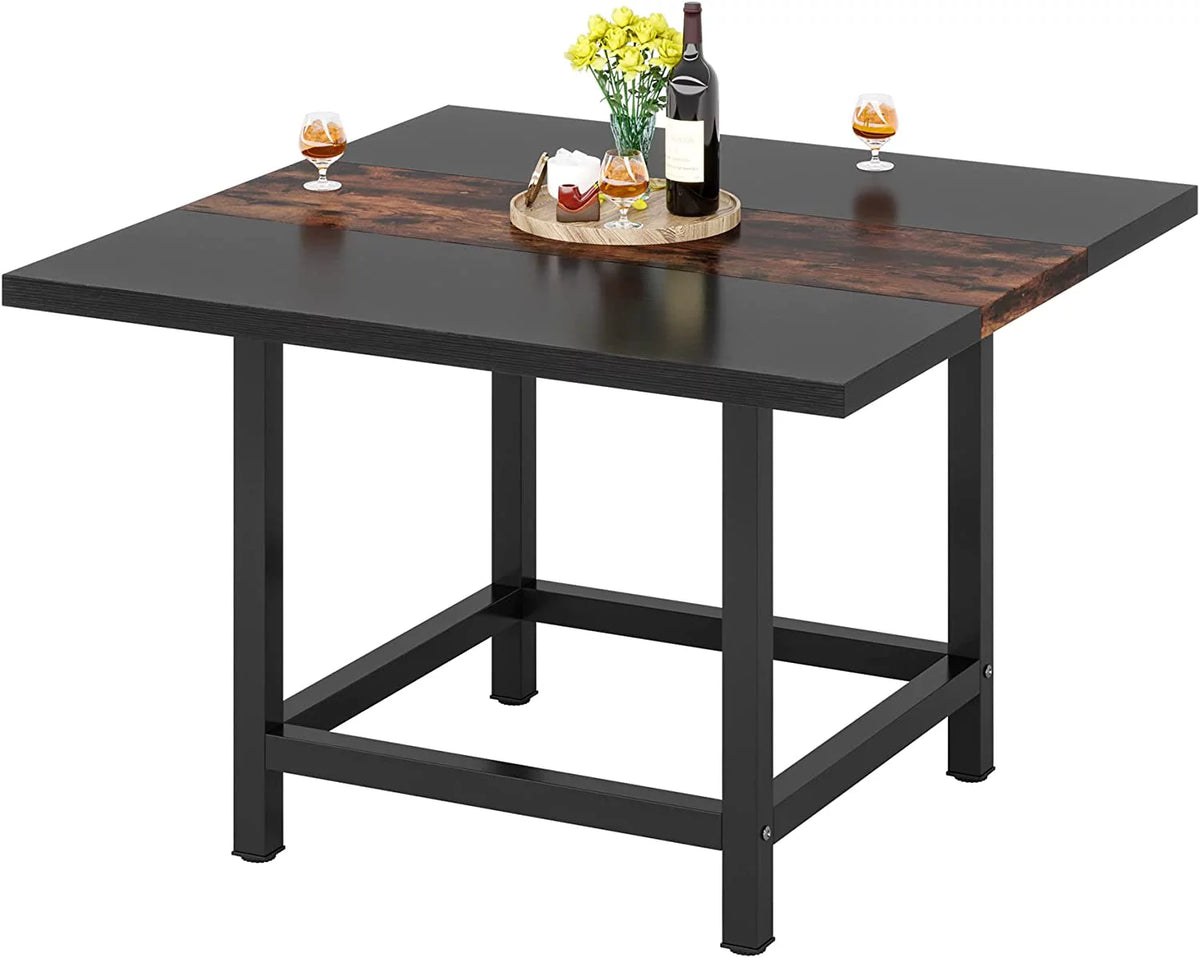 39" x 39" Rustic Wooden Dining Table V67280