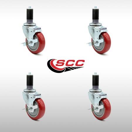 4 inch Swivel Caster Set with Brake X437