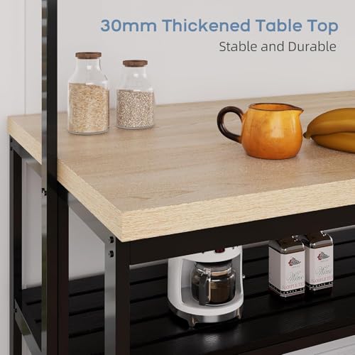 3 Tier Microwave Stand Oven Shelf with Power Outlet Q139354