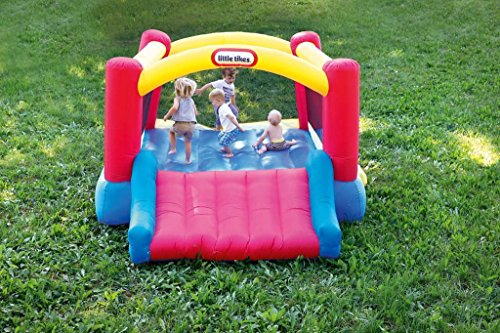 Jump 'n Slide Inflatable Bouncer with Blower, Stakes, Repair Patches, Storage Bag S51490