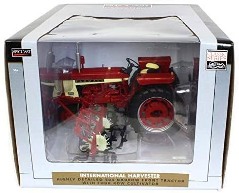 1/16 Scale International Harvester Farmall 504 Narrow Front Tractor with Four Row Cultivator B147