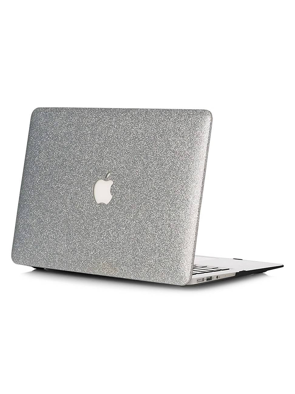 Silver Glitter MacBook Case D737