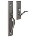 Satin Black Left Hand Dummy Entry Handleset Q320816