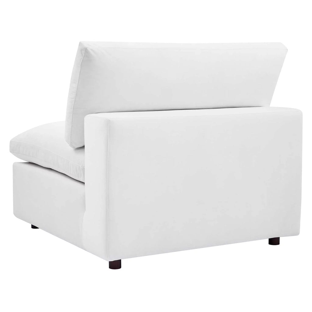 White Velvet Sectional Sofa Set Q403