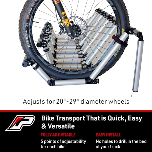All-Aluminum Truck Bed 2 Bike Rack A6641