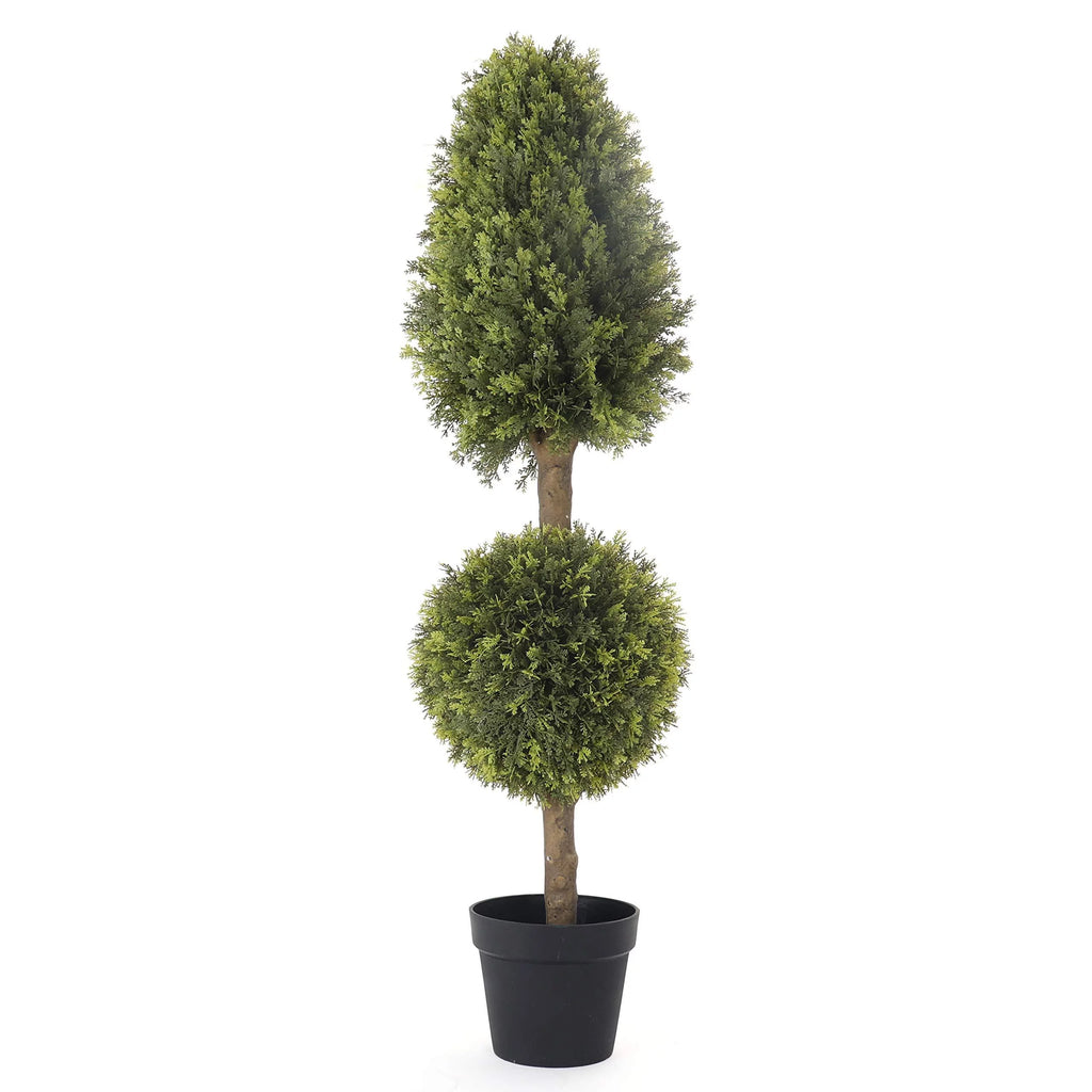 Artificial 4' Topiary Ball Tree 2 Pack Z7099