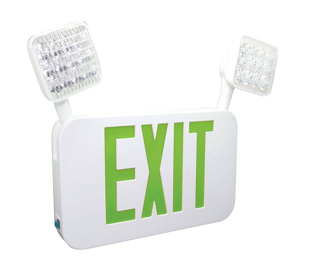 LED Emergency Combo Unit, White, Green X472112