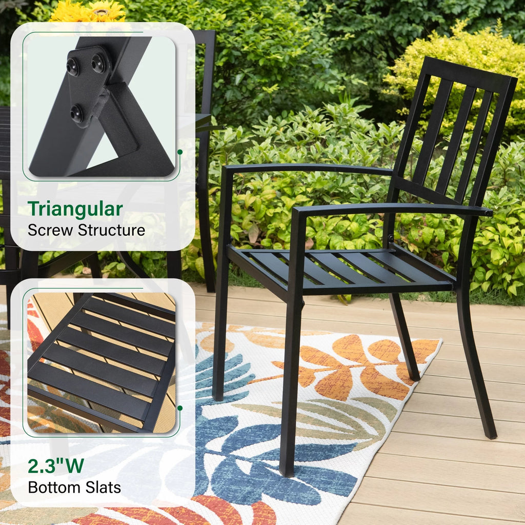 5 Pcs Metal Patio Dining Set X177997