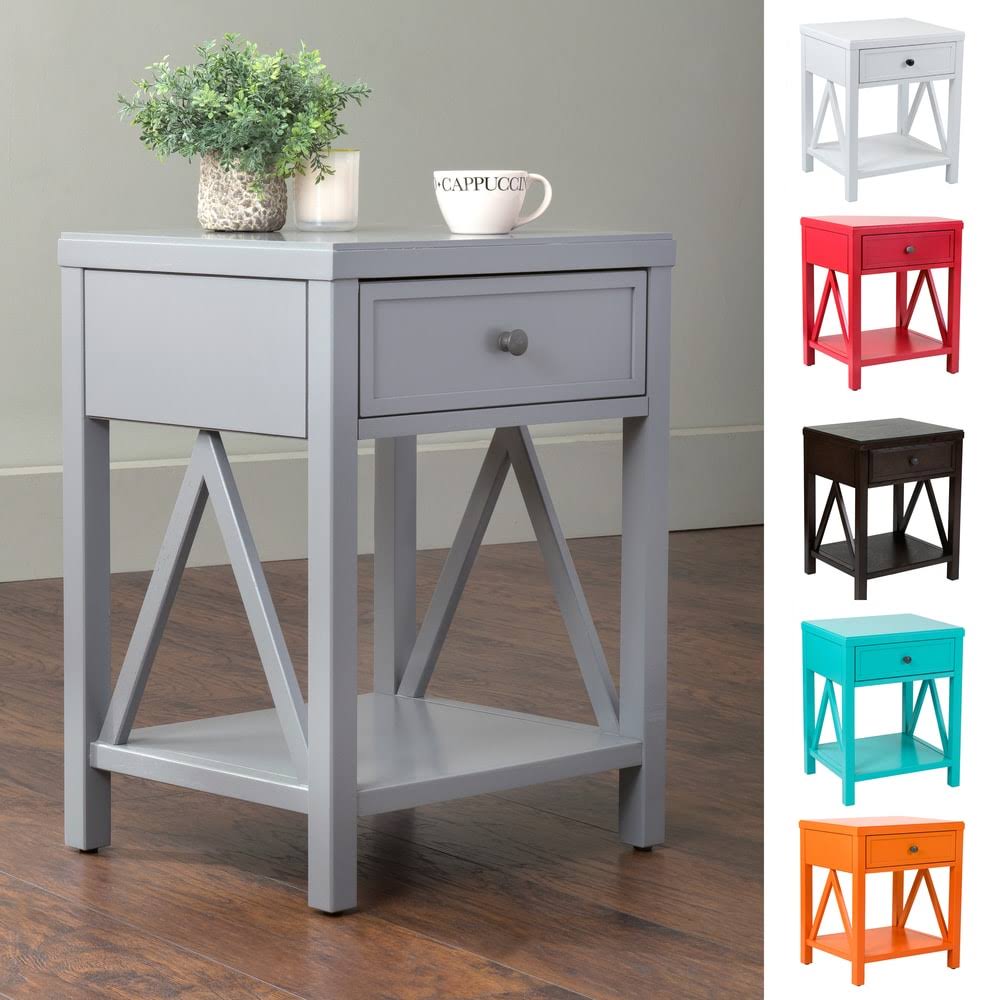 Acacia Wood End Table L8907