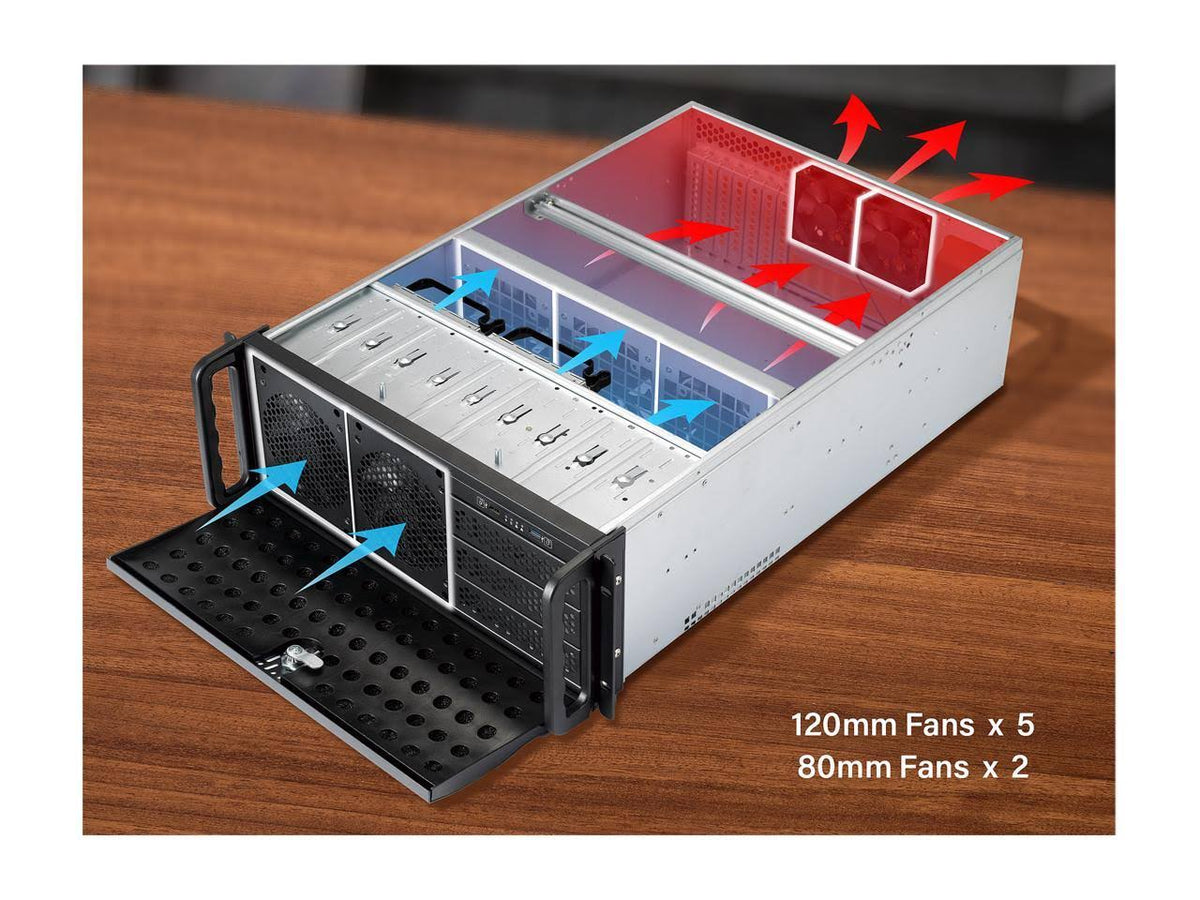 Black Rackmount Server Chassis Case Z9922