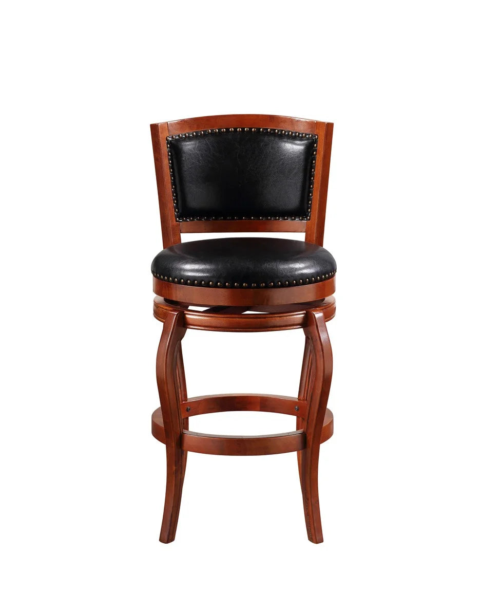Cherry High Back Swivel Bar Stool M150489