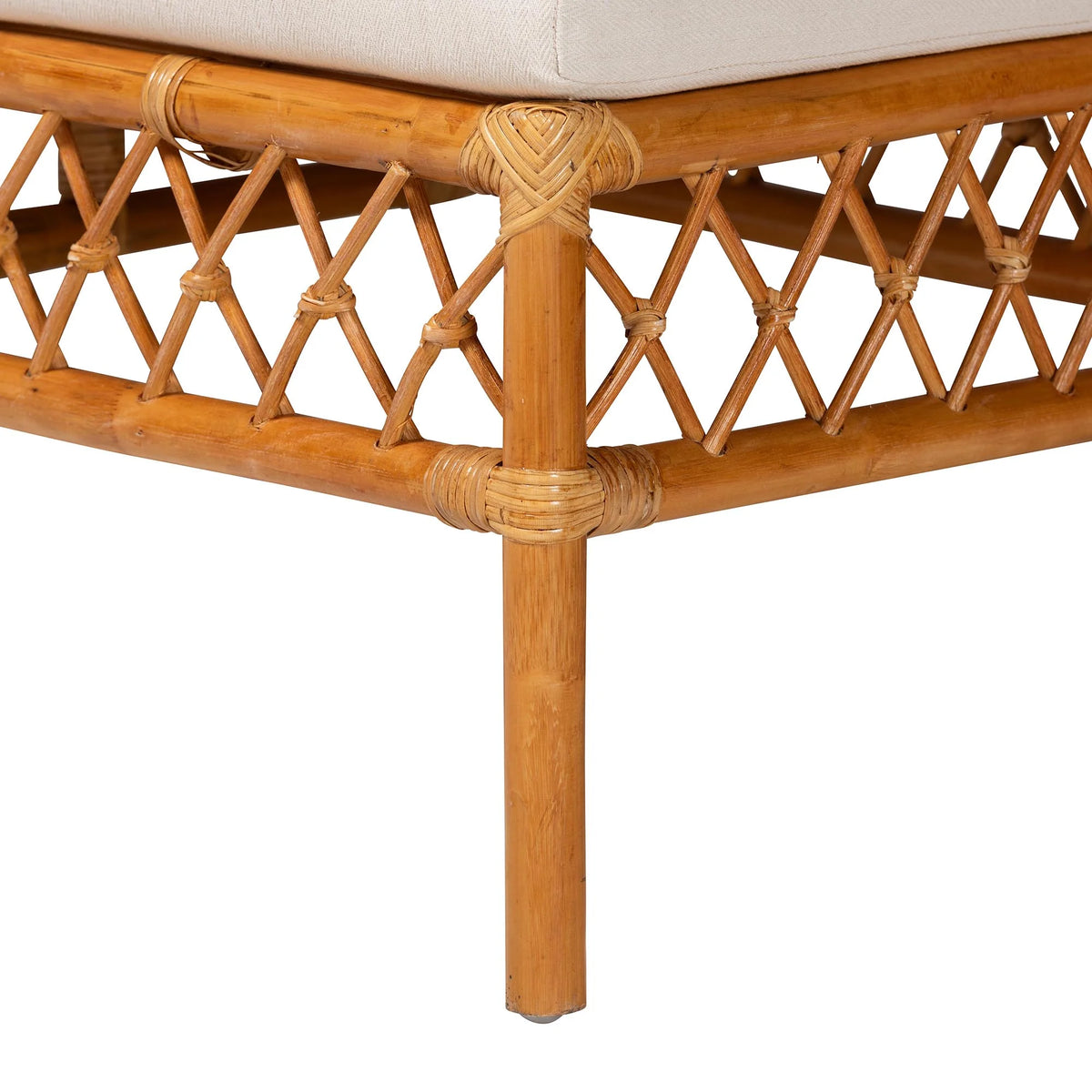 Honey Rattan 4-Piece Dining Nook Set F1624