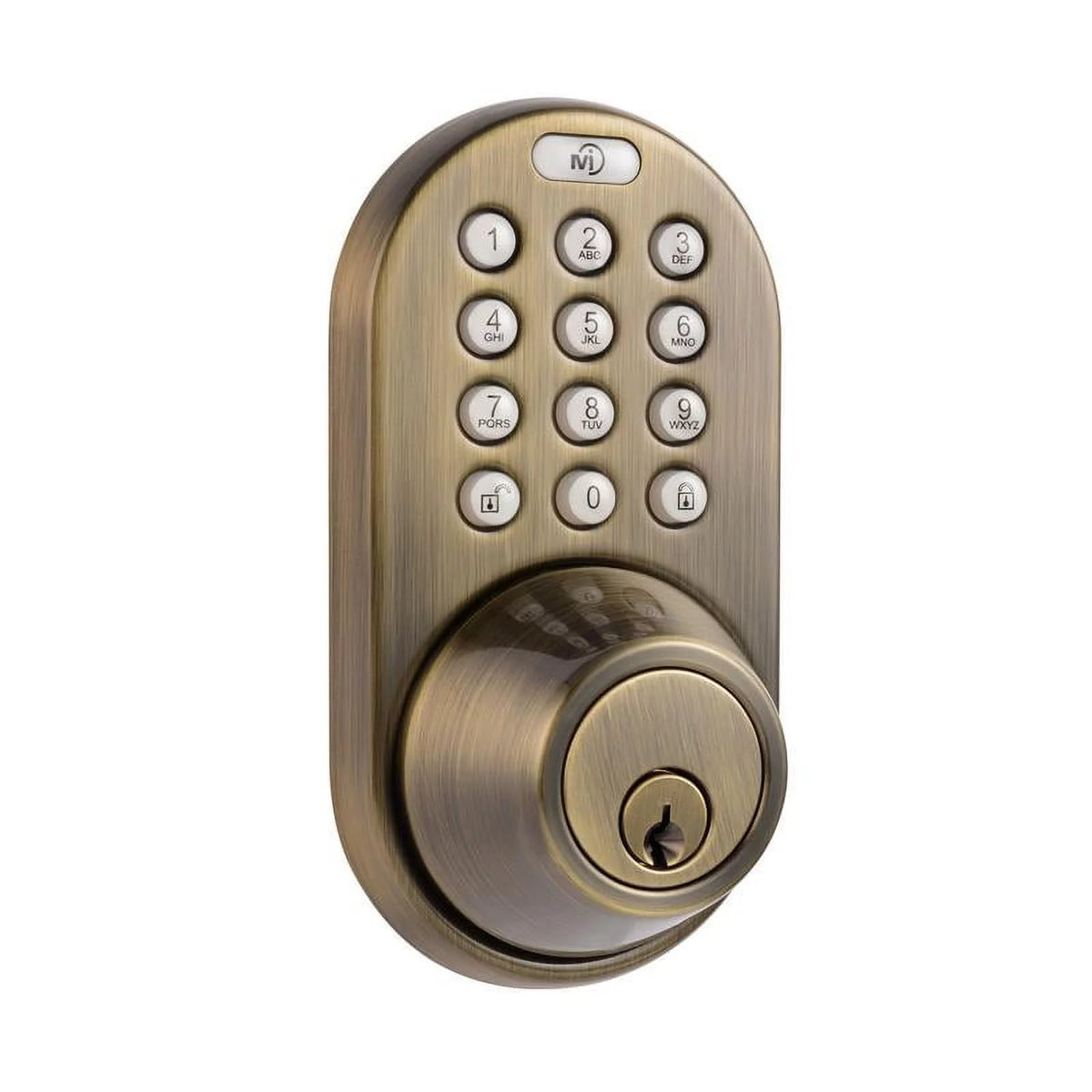 Antique Brass Digital Deadbolt Door Lock L86745