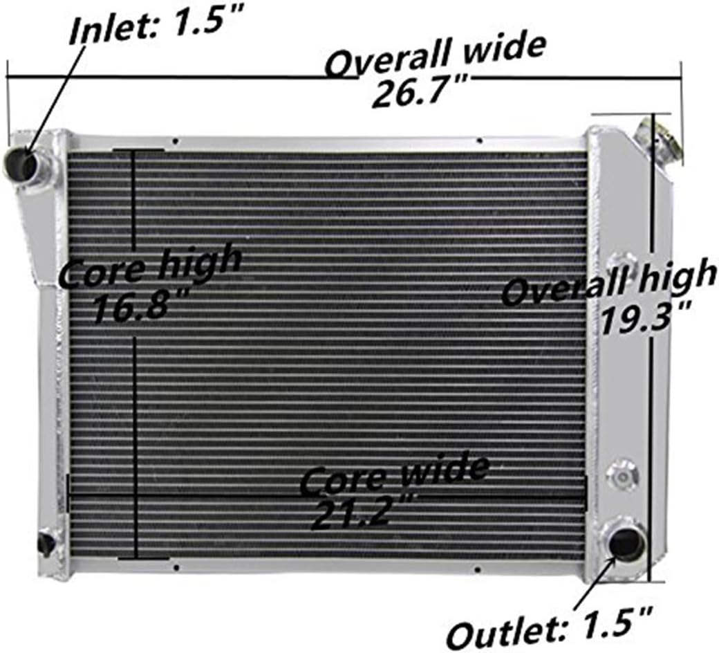 4 Row Core Aluminum Radiator O856