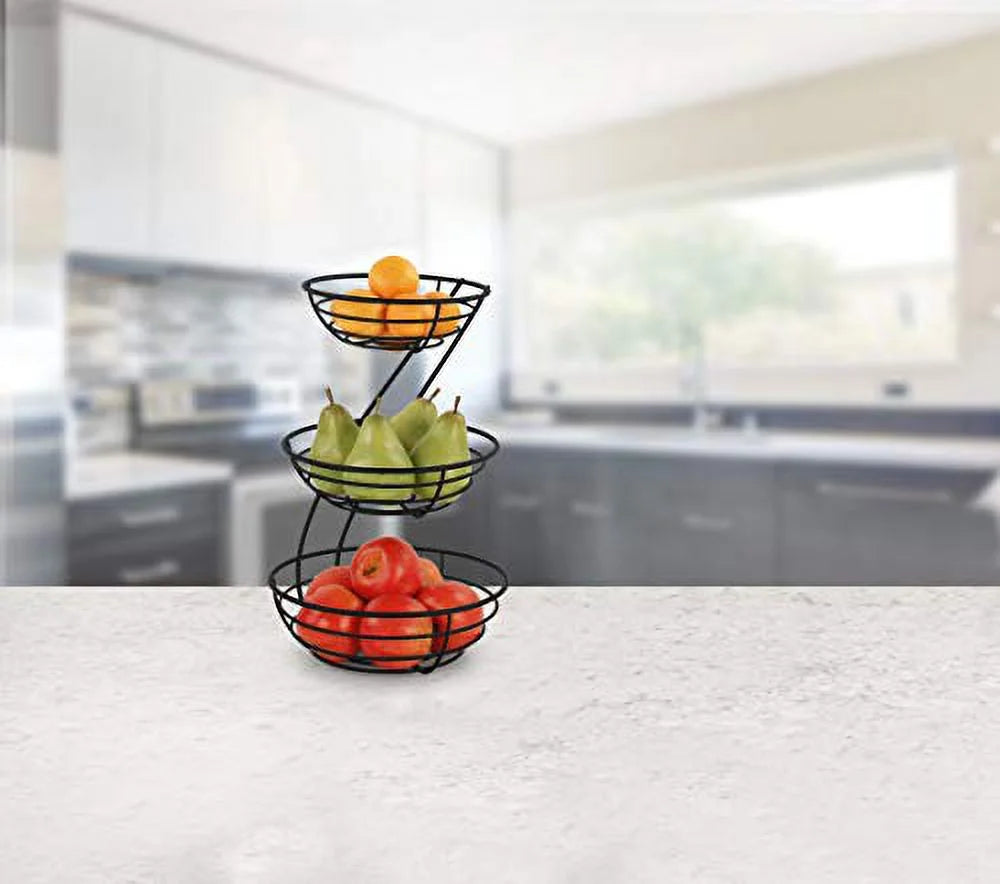 Black 3-Tier Bowls M404