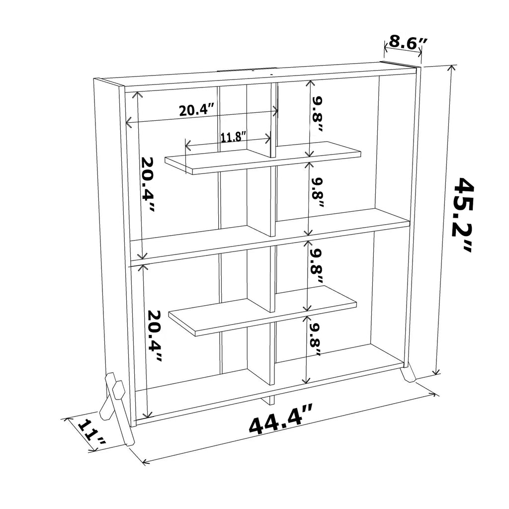 4 Tier Wood Bookshelf C288914