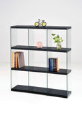 Black & Clear Glass Bookcase K476660