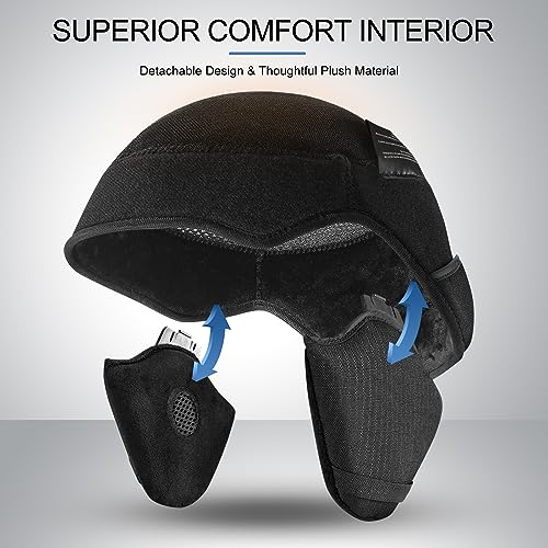 Durable PC Shell & EPS Foam Snowboard Helmet with Ski Goggles C192