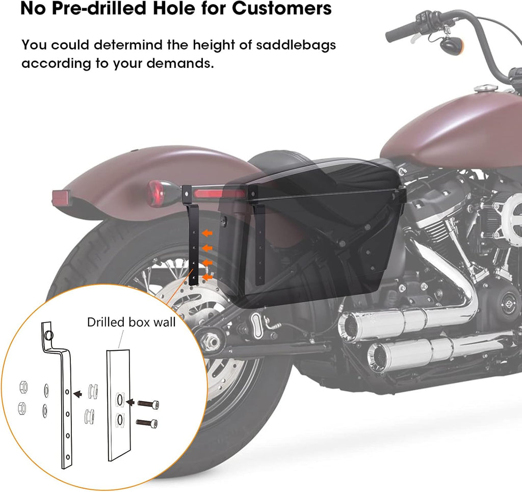 Motorcycle Hard Saddlebags with Mounting Kits L553368