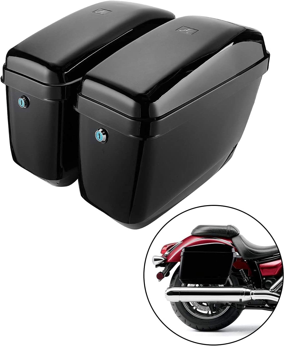 Motorcycle Hard Saddlebags with Mounting Kits L553368