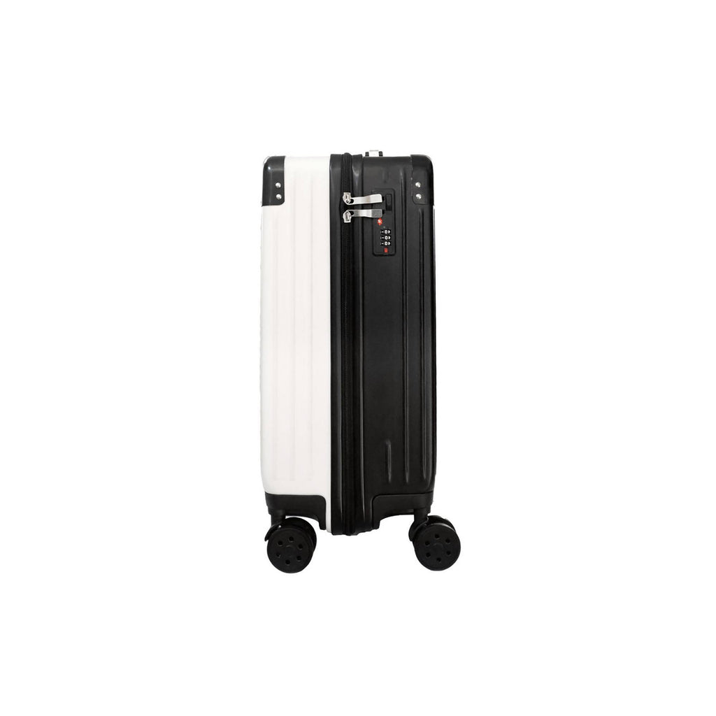 White Carry on Suitcase I13541
