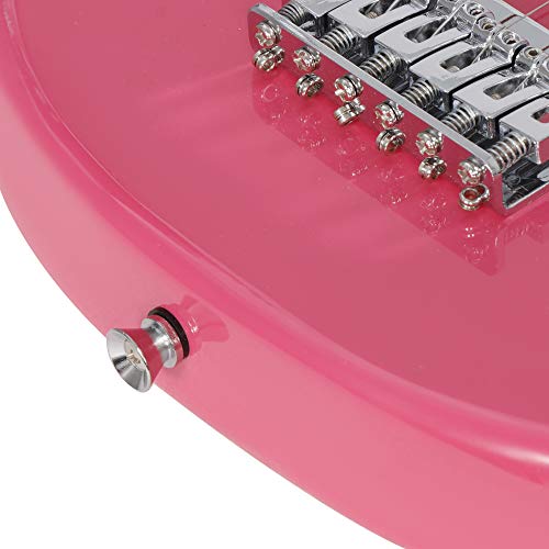 30 Inch Solid Wood Body Black Electric Guitar Starter Kit with 5W Amplifier V86972