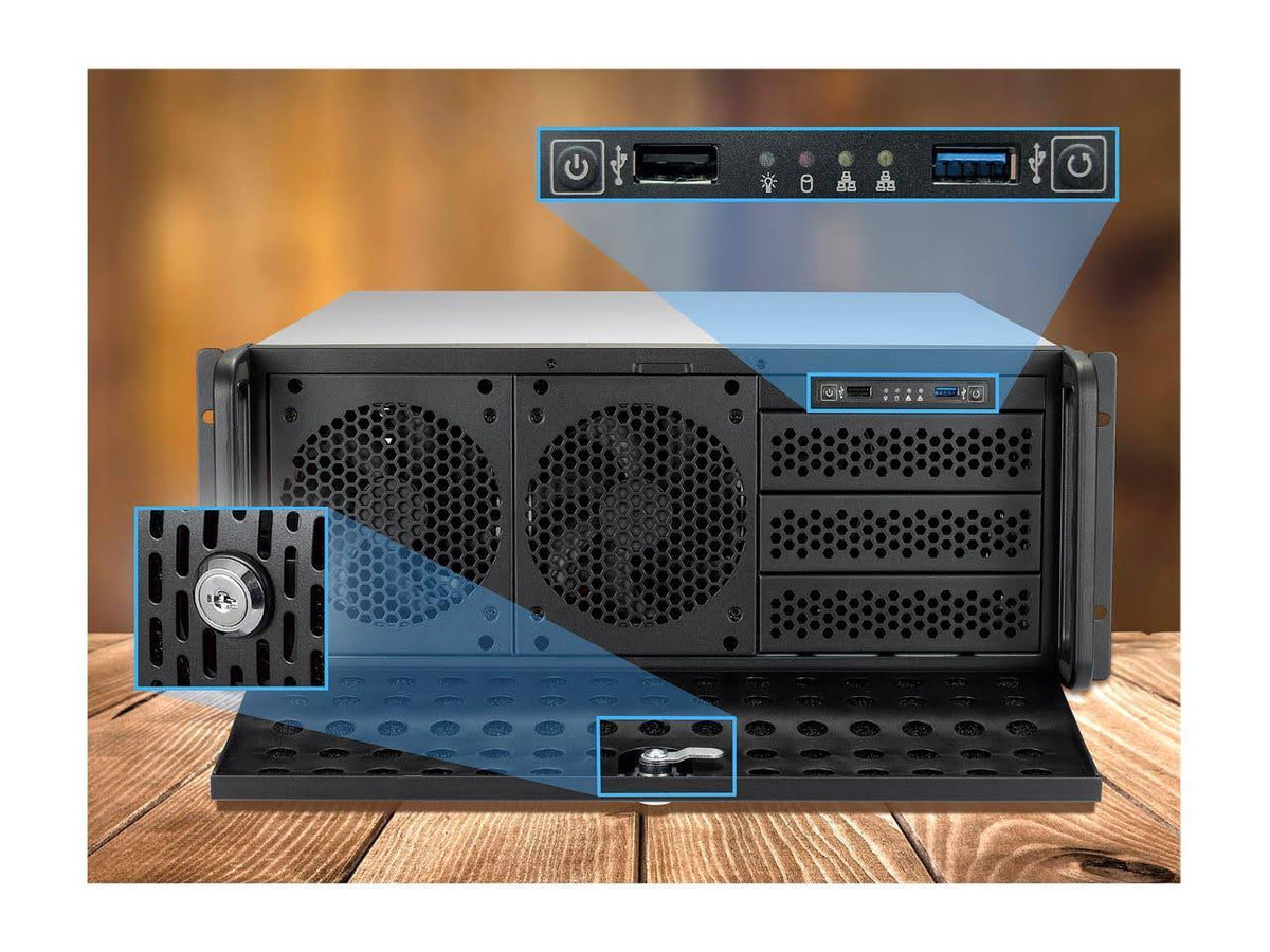 Black Rackmount Server Chassis Case Z9922