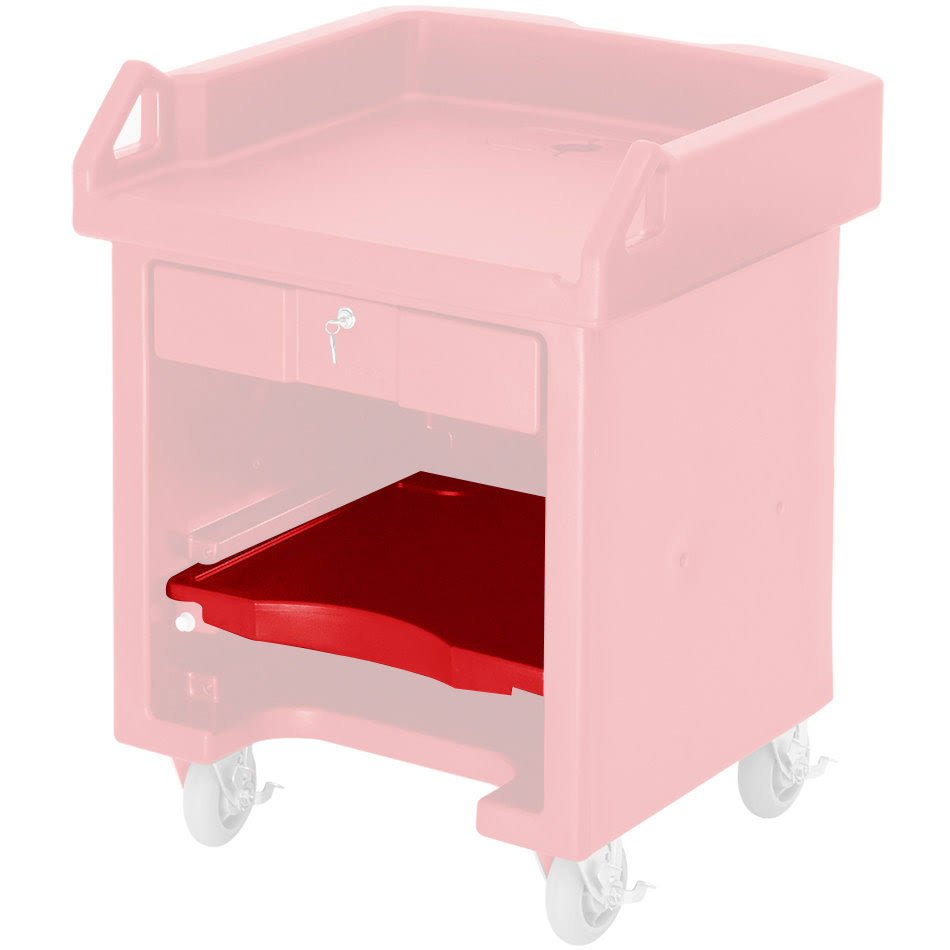 Hot Red Versa Cart Shelf D733
