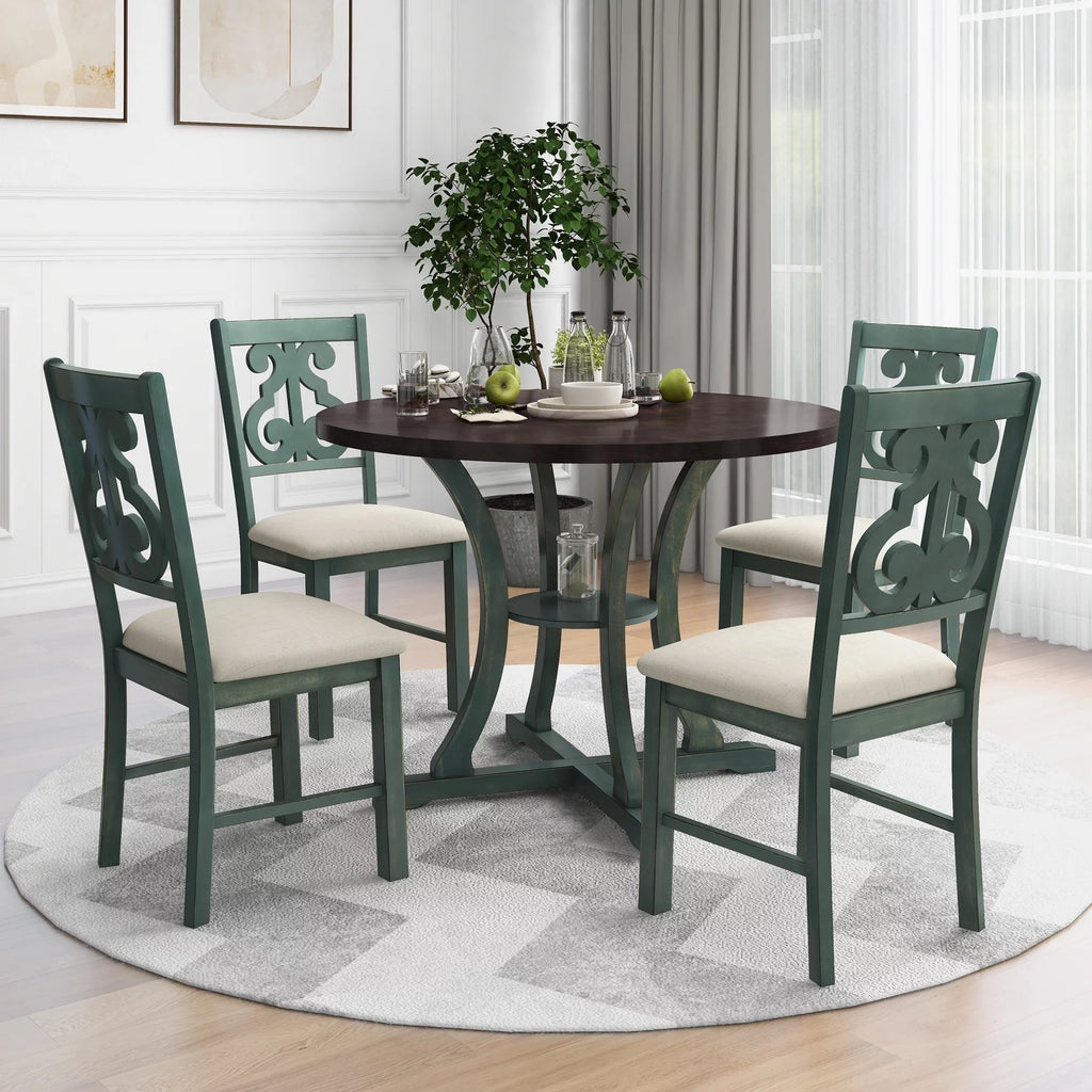 5-Piece Round Dining Table Set S246103