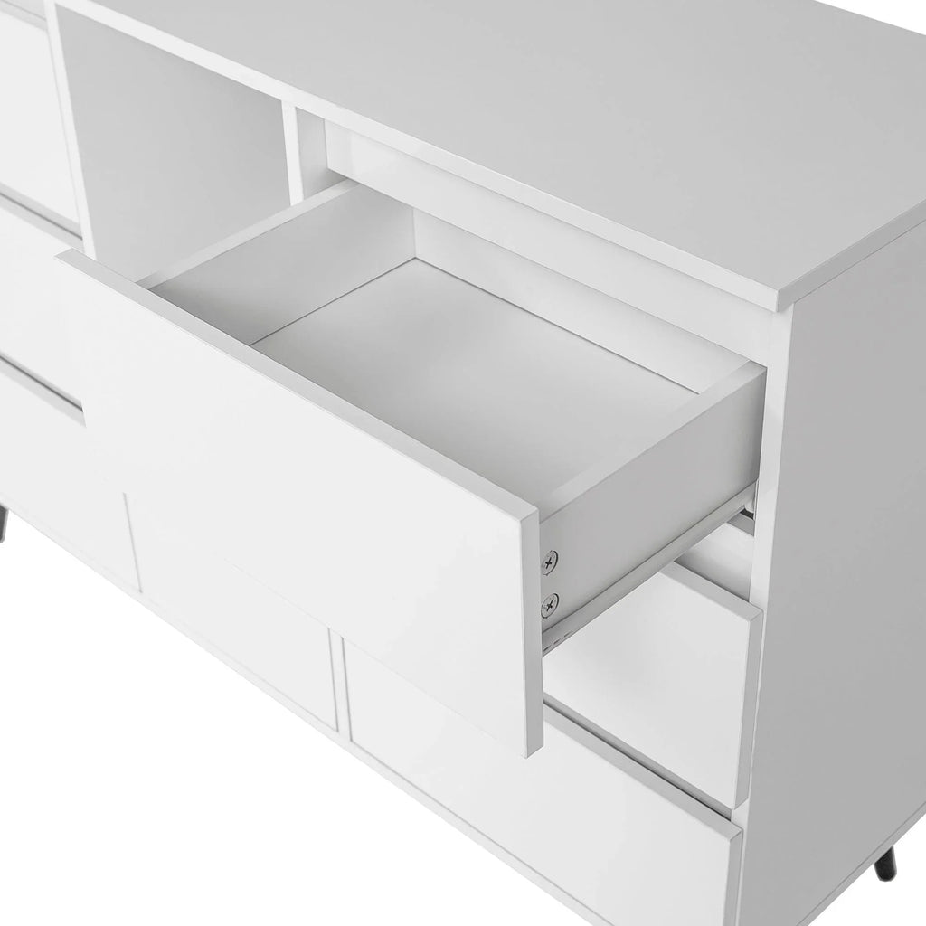 White High Gloss Sideboard Storage Cabinet Q7860