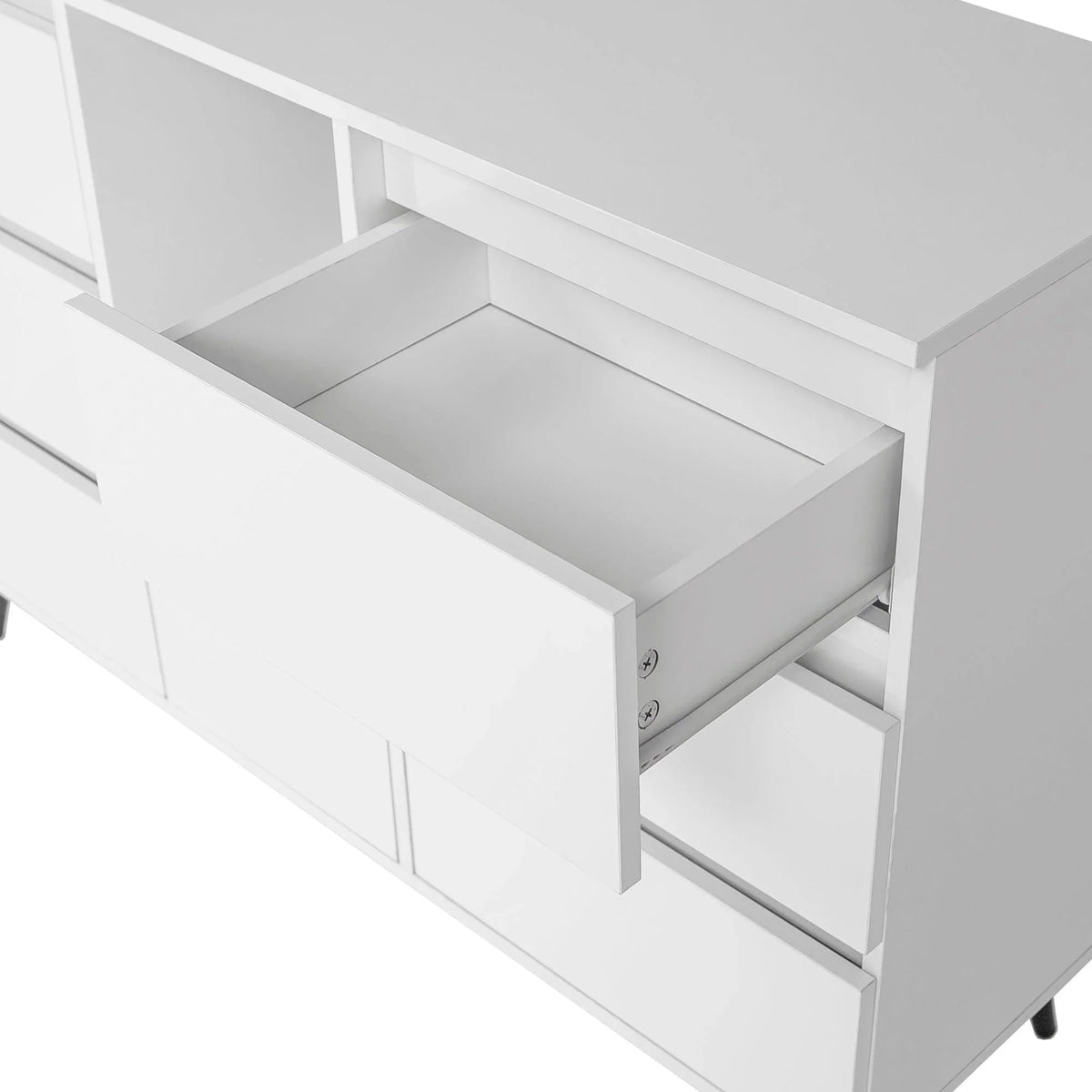 White High Gloss Sideboard Storage Cabinet Q7860